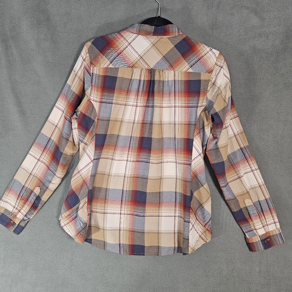 NWT  Royal Robbins Womens Dream Trekker Flannel Shirt Nazare Long Sleeve Medium - Picture 9 of 11